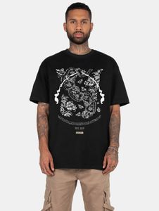 sportliches MJ Gonzales Herren T-Shirt Oversize 240 g/m² mit Baumwolle Schwarz