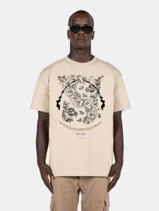 bequemes MJ Gonzales Herren T-Shirt Oversize 240 g/m² mit Baumwolle Beige