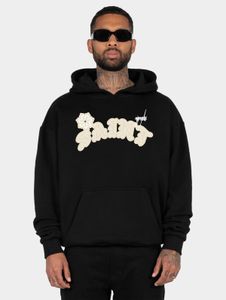 lässiger MJ Gonzales Herren Hoodie Oversize 460 g/m² mit Baumwolle Schwarz