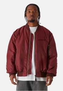 Functional MJ Gonzales men's jacket with zipper, red