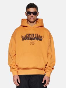 moderner MJ Gonzales Herren Hoodie Oversize 460 g/m² mit Baumwolle Orange