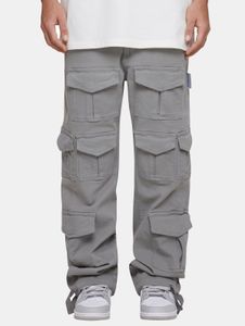 bequeme MJ Gonzales Herren Jeans Reißverschluss Taschen mit Baumwolle Grau