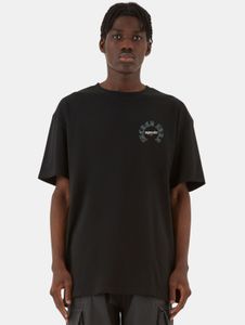 T-shirt oversize confortable MJ Gonzales pour homme, 240 g/m², coton, noir