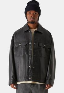 moderne MJ Gonzales Herren Jacke Oversize 350 g/m² Schwarz