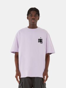 sporty MJ Gonzales men's T-shirt, oversize, 240 g/m², cotton, violet