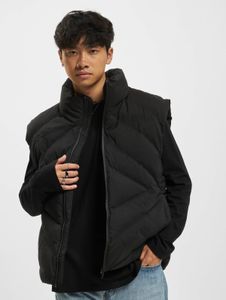 Elegante giacca da uomo 2Y Premium con cerniera e tasche, nera.