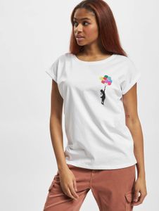 modernes Merchcode Damen T-Shirt 140 g/m² mit Baumwolle Weiß