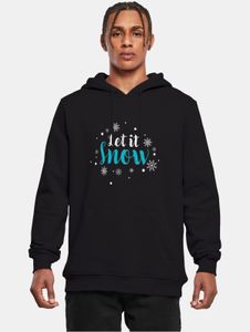 bequemer POD Herren Hoodie 300 g/m² mit Baumwolle Schwarz