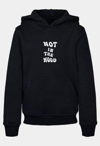 lässiger Merchcode Unisex Hoodie Rippbündchen Kapuze 300 g/m² mit Baumwolle Schwarz