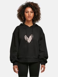 Sudadera cómoda con capucha para mujer de Merchcode, 300 g/m², negra.