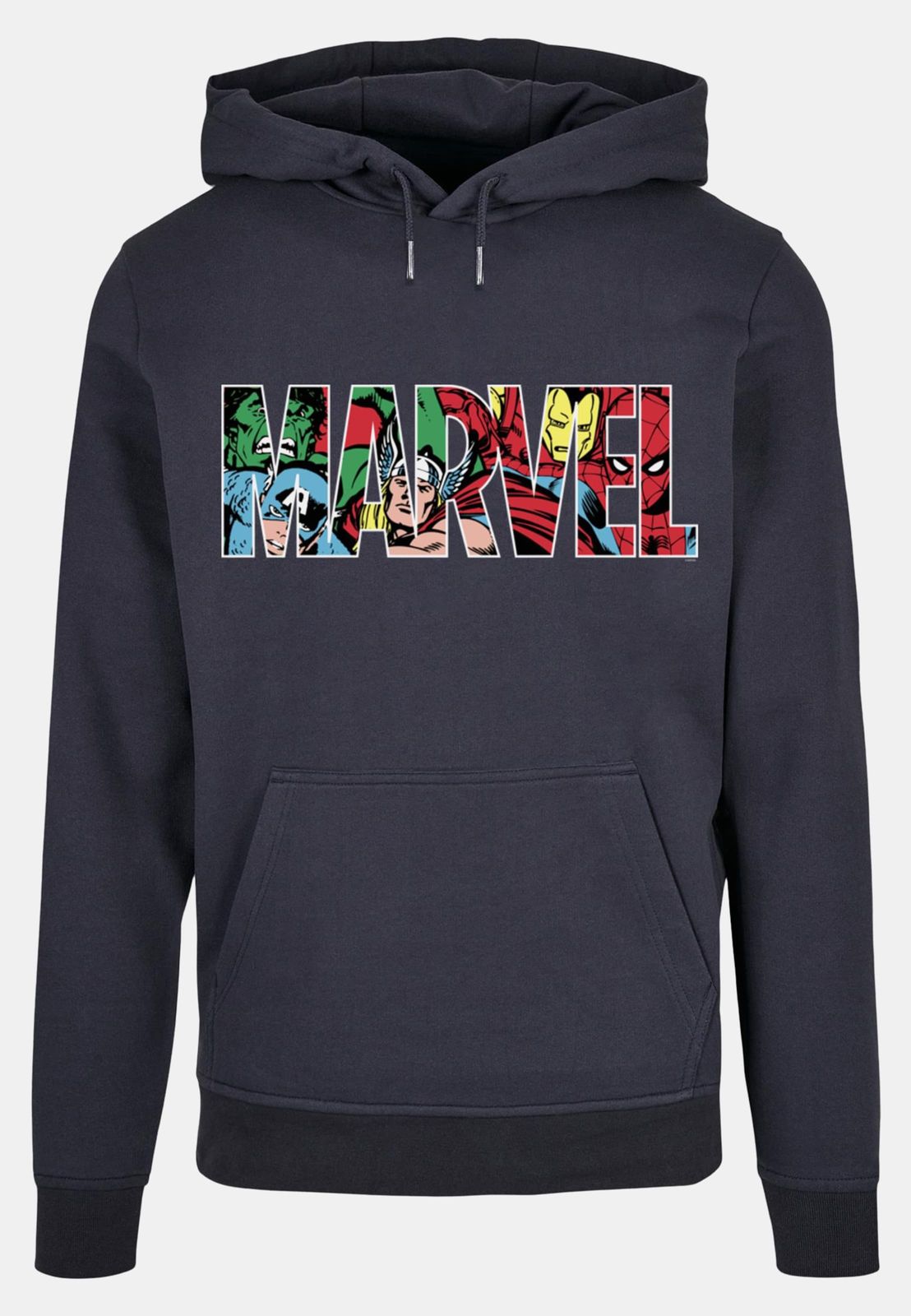 Absolute Cult Herren Hoodie mit Kordelzug und Rippbündchen