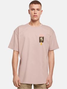 T-shirt oversize confortable pour homme Merchcode, 240 g/m², coton, rose antique