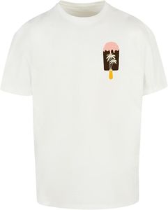 bequemes Merchcode Herren T-Shirt Oversize 240 g/m² mit Baumwolle Weiß