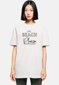 modernes POD Unisex T-Shirt Oversize 220 g/m² mit Baumwolle Weiß