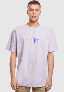 modernes Merchcode Herren T-Shirt Rippstrick Oversize 240 g/m² mit Baumwolle Violett