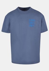 sportliches POD Herren T-Shirt Oversize 240 g/m² mit Baumwolle Blau