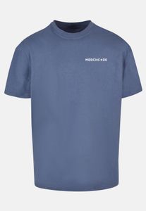 modernes Merchcode Herren T-Shirt Oversize 240 g/m² mit Baumwolle Blau