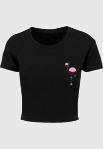 lässiges POD Damen T-Shirt Stretch Oversize 180 g/m² mit Baumwolle Schwarz