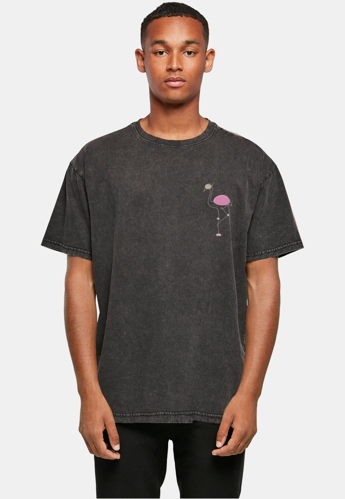 lässiges Merchcode Herren T-Shirt 240 g/m² mit Baumwolle Schwarz