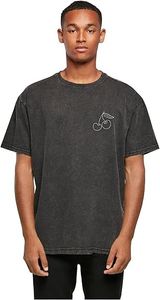 lässiges POD Herren T-Shirt 240 g/m² mit Baumwolle Schwarz
