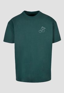 T-shirt oversize da uomo Casual Merchcode, 240 g/m² di cotone, verde.