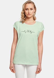 lässiges POD Damen T-Shirt Oversize 140 g/m² mit Baumwolle Pastell-Grün