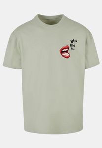 bequemes POD Herren T-Shirt Rippbündchen Oversize 240 g/m² mit Baumwolle Grün