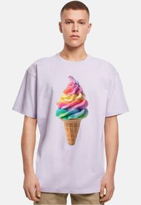 bequemes Merchcode Herren T-Shirt Oversize 240 g/m² mit Baumwolle Violett