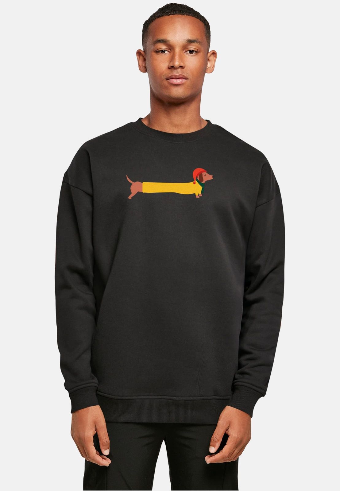 Merchcode Herren Sweatshirt Baumwolle Schwarz