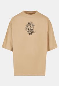 Camiseta informal POD para hombre, 220 g/m², algodón, beige.