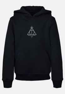bequemes Absolute Cult Unisex Sweatshirt Rippbündchen Kapuze 300 g/m² mit Baumwolle Schwarz