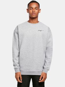 lässiges Merchcode Herren Sweatshirt Rippbündchen Oversize 300 g/m² mit Baumwolle Grau