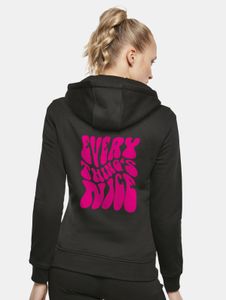 Comfortable Miss Tee women's hoodie, 300 g/m², made of cotton, black