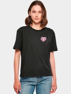 lässiges Miss Tee Damen T-Shirt 200 g/m² mit Baumwolle Schwarz