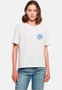 sportliches Miss Tee Damen T-Shirt Oversize 200 g/m² mit Baumwolle Weiß