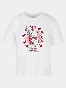 lässiges Miss Tee Damen T-Shirt 200 g/m² mit Baumwolle Weiß