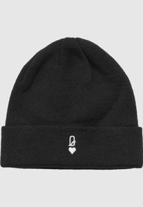 lässige Miss Tee Damen Cap Rippbündchen 64 g/m² Schwarz
