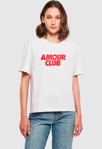 sportliches Miss Tee Damen T-Shirt mit Baumwolle Weiß