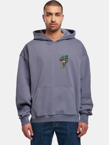 bequemer Mister Tee Herren Hoodie Rippbündchen Kapuze 460 g/m² mit Baumwolle Blau