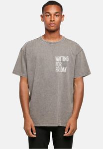 T-shirt oversize Casual Mister Tee pour homme, 240 g/m², coton, gris