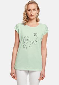 bequemes Mister Tee Damen T-Shirt 140 g/m² mit Baumwolle Pastell-Grün
