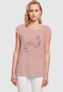 T-shirt sport Mister Tee pour femme, 140 g/m² en coton, rose antique