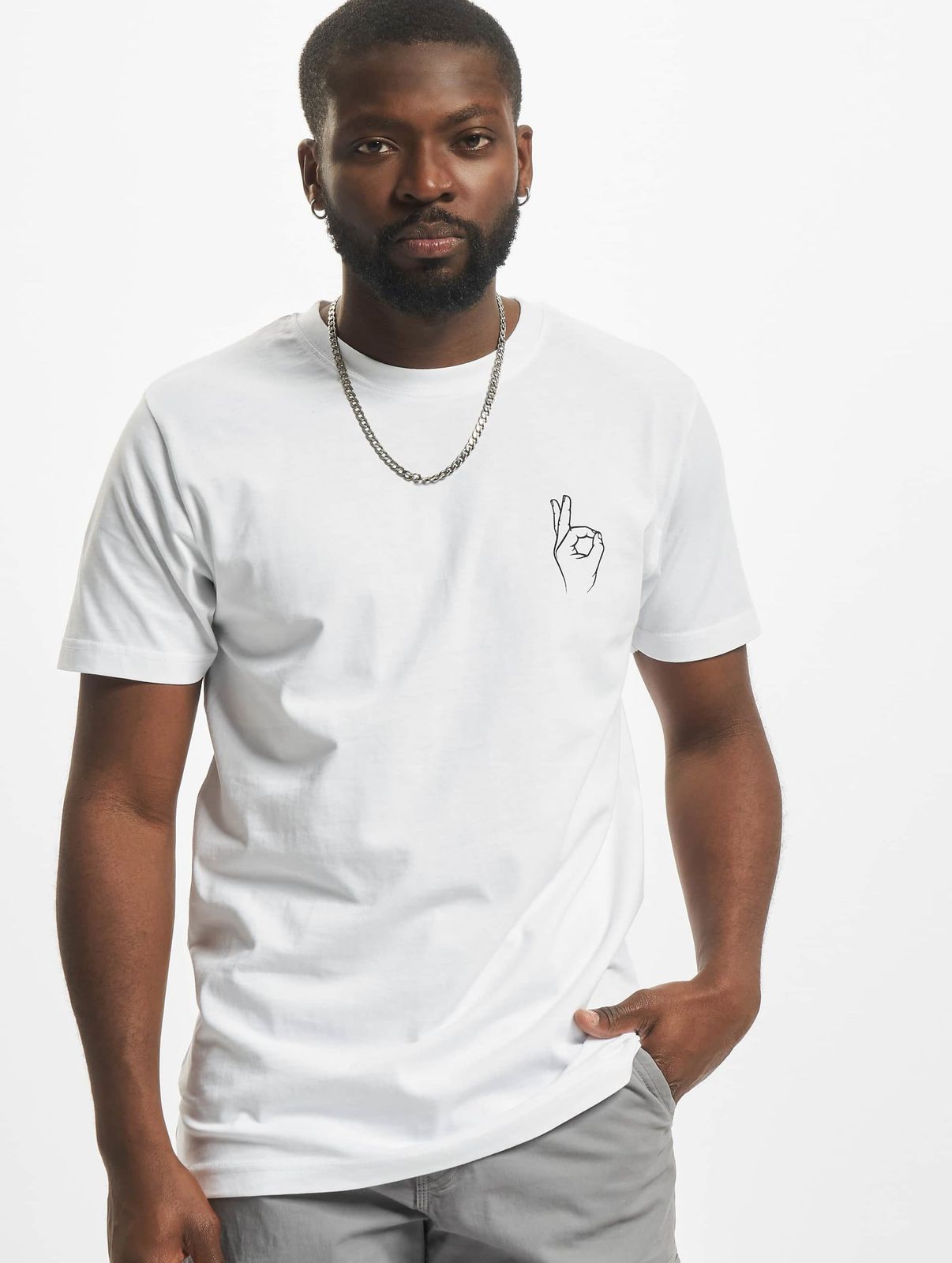 T-shirt da uomo Modern Mister Tee, 180 g/m², cotone, bianca