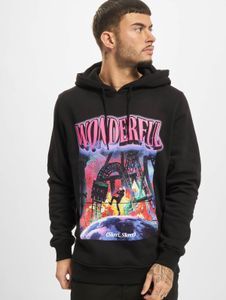 lässiger Mister Tee Herren Hoodie Kordelzug Rippbündchen 300 g/m² mit Baumwolle Schwarz