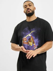 modernes Mister Tee Herren T-Shirt Oversize 240 g/m² mit Baumwolle Schwarz
