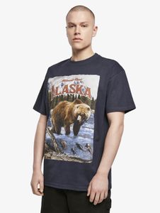 T-shirt homme Mister Tee, coupe oversize, 240 g/m², coton, bleu marine