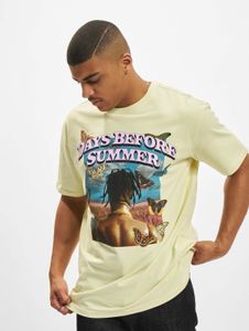 lässiges Mister Tee Herren T-Shirt 240 g/m² mit Baumwolle Pastell-Gelb