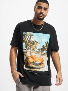 modernes Mister Tee Herren T-Shirt Oversize 240 g/m² mit Baumwolle Schwarz