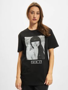 lässiges Mister Tee Damen T-Shirt Oversize 180 g/m² mit Baumwolle Schwarz