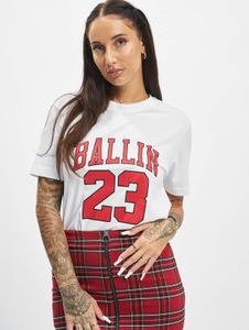 T-shirt femme Mister Tee confortable, 180 g/m², coton, blanc